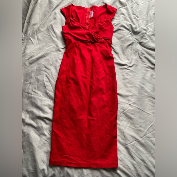 Pinup Couture Dresses & Skirts - Pinup Couture Evelyn Retro Red Dress Size Small